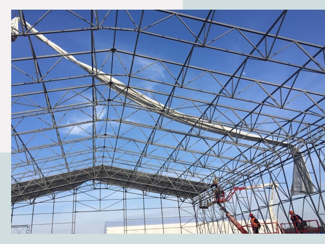 Шатровые ангары от 618 руб. в Стерлитамаке и Башкирии