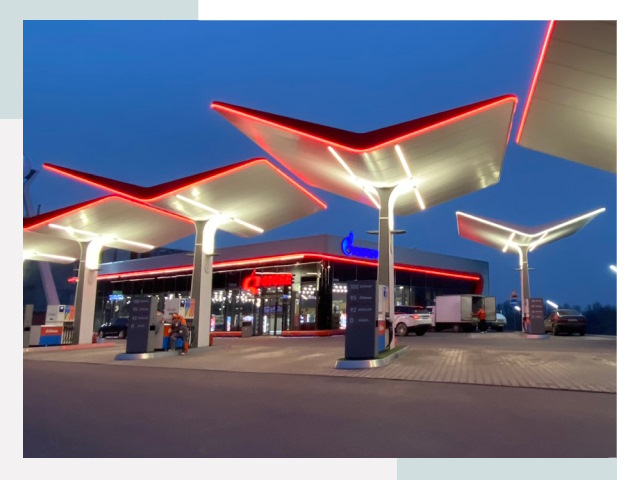 Навесы для АЗС в Стерлитамаке